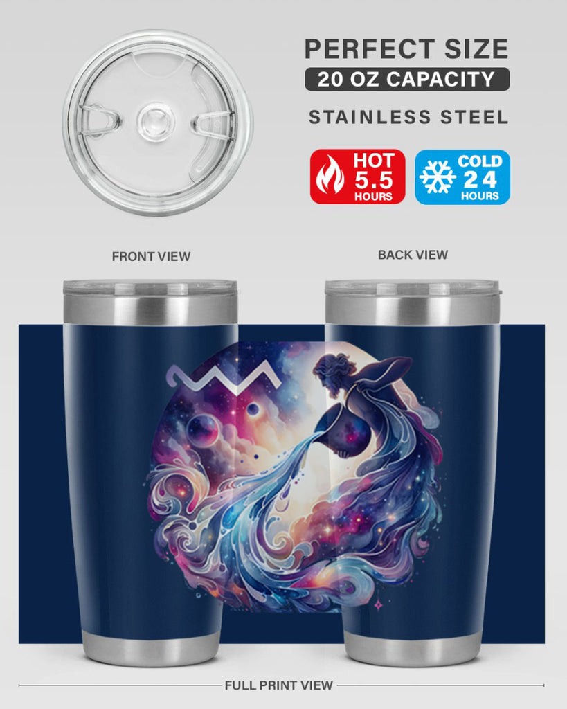 aquarius 89#- zodiac- Tumbler