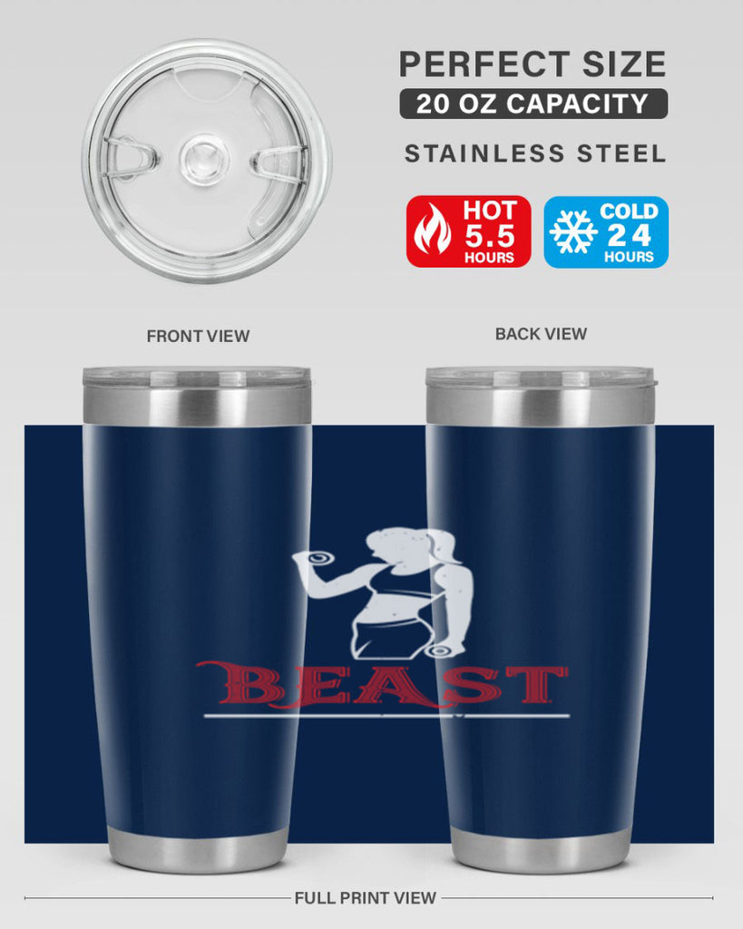 beast 102#- gym- Tumbler