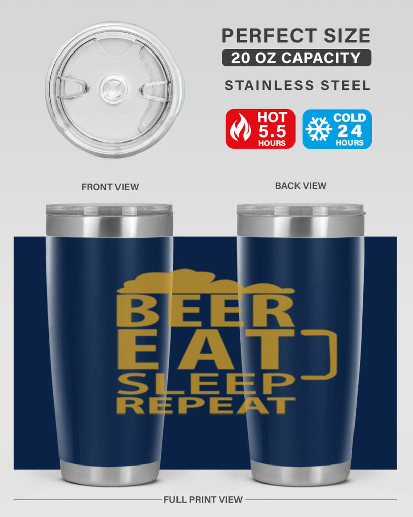 beer eat sleep 109#- beer- Tumbler