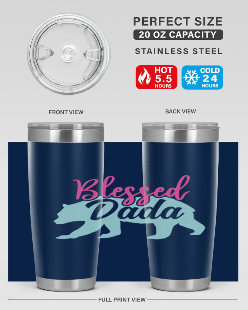 blessed dada 35#- dad- Tumbler