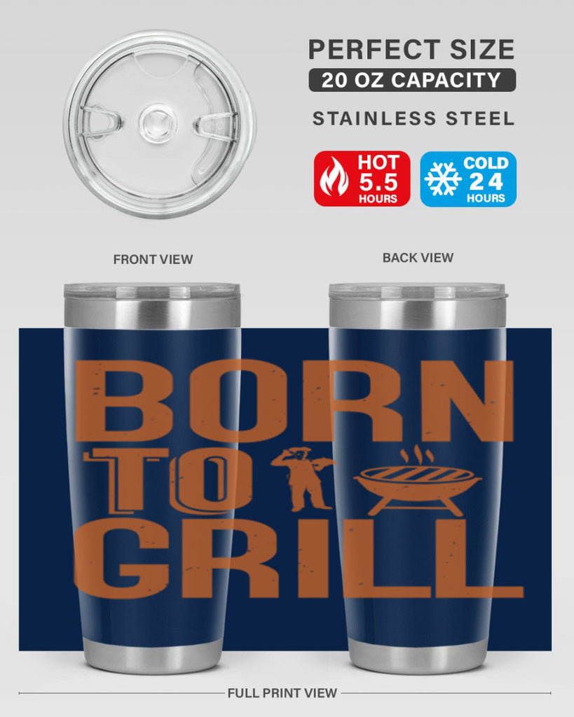 born to grill 1#- bbq- Tumbler