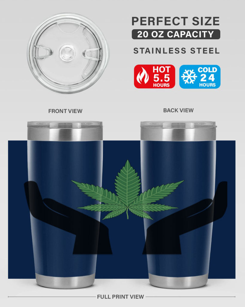 cannabis hands 44#- marijuana- Tumbler