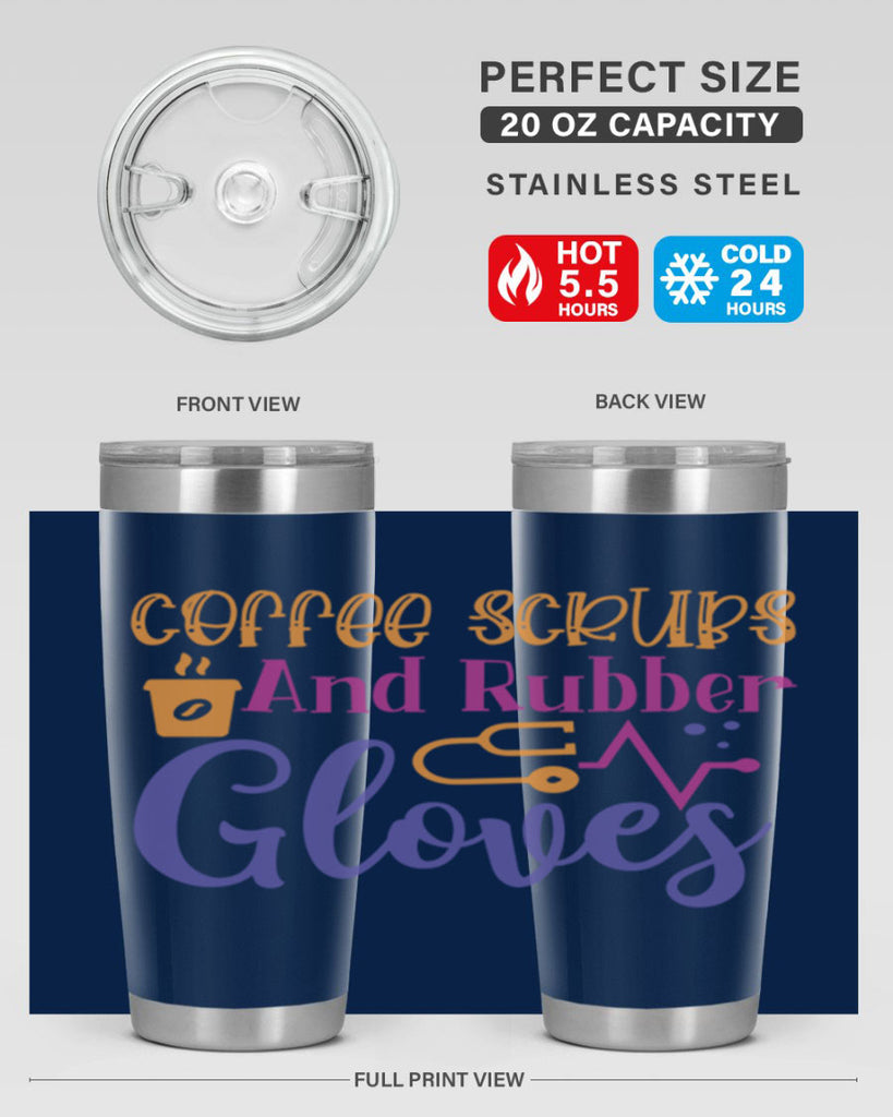 coffee scrubs and rubber gloves Style Style 211#- nurse- tumbler