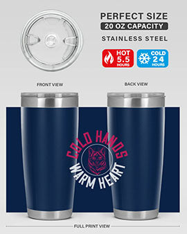 cold hands warm heart Style 42#- cat- Tumbler