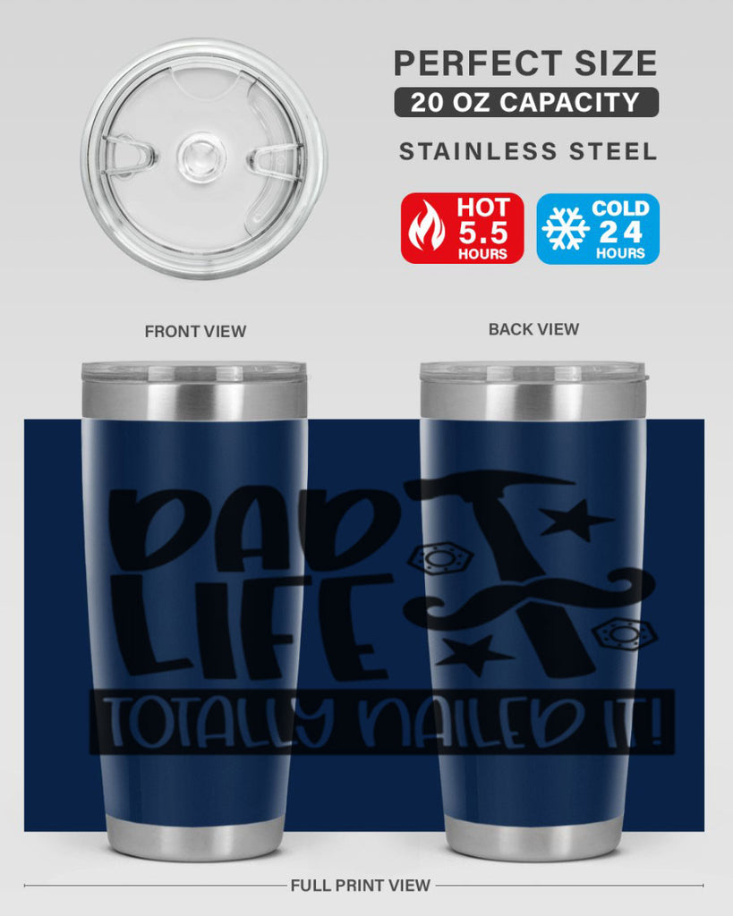 dad life totally nailed it 64#- fathers day- Tumbler