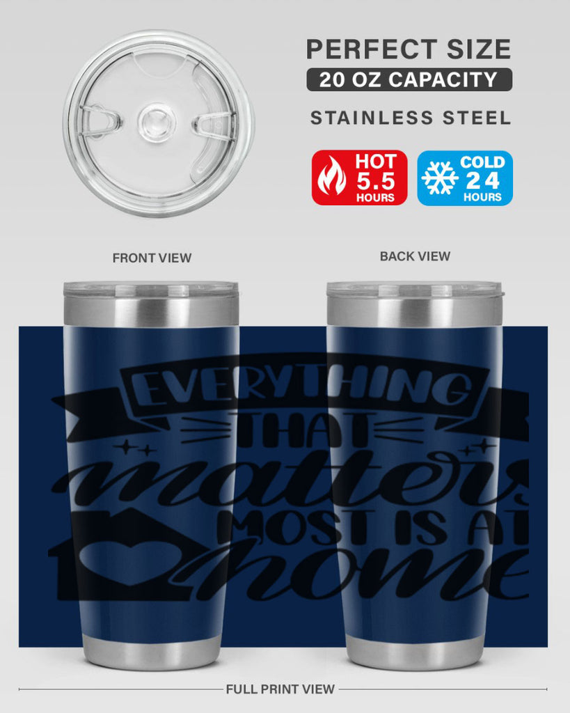 everything that matters most is at home 20#- home- Tumbler
