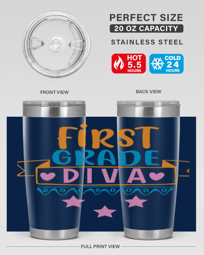 first grade diva 23#- 1st grade- Tumbler