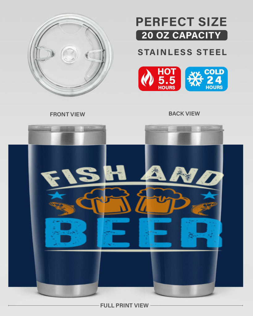 fish and beer 114#- beer- Tumbler