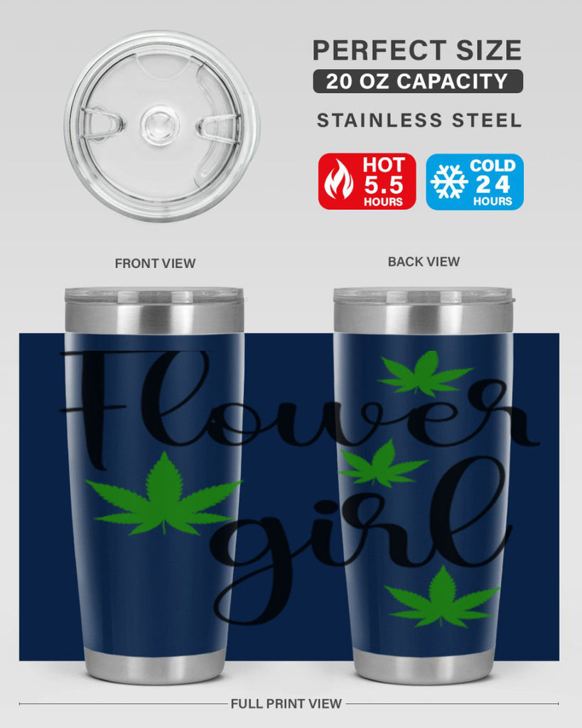 flower girl cannabis 84#- marijuana- Tumbler