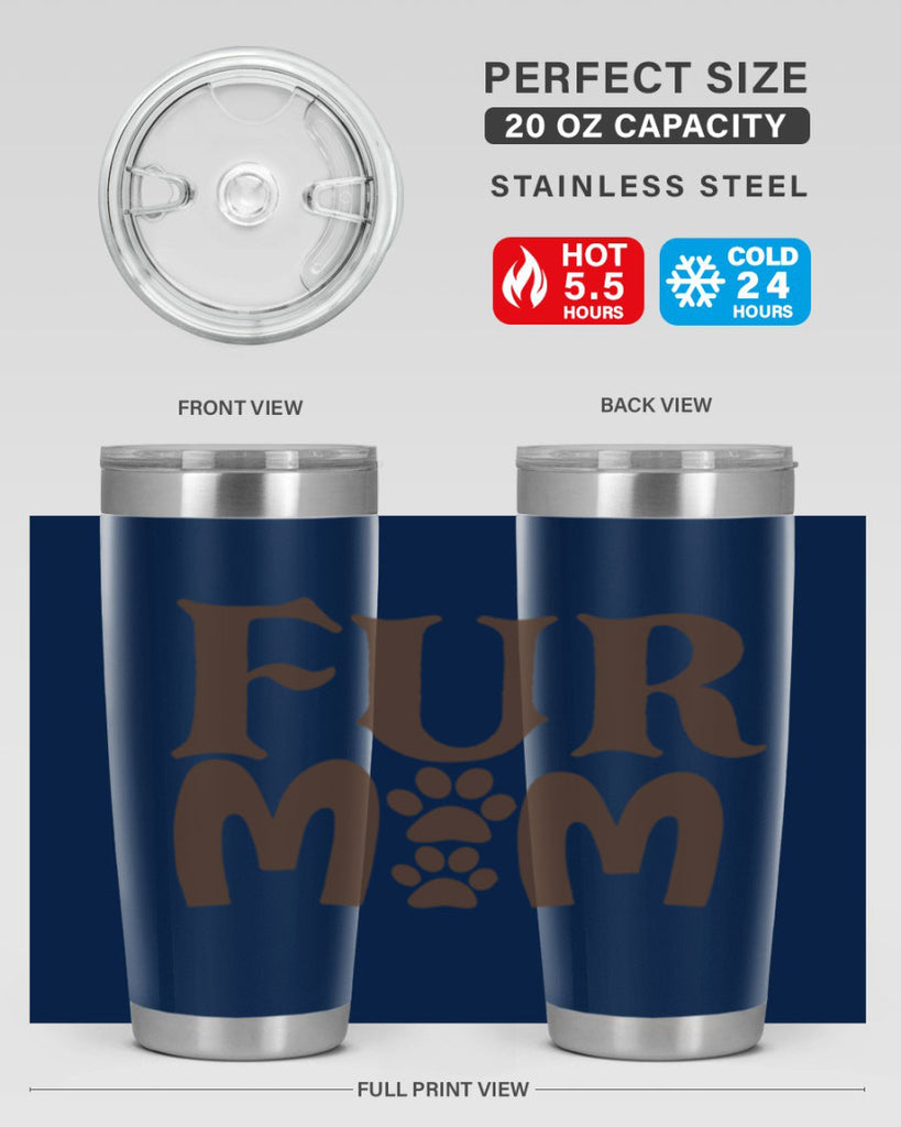 fur mom 266#- mom- Tumbler