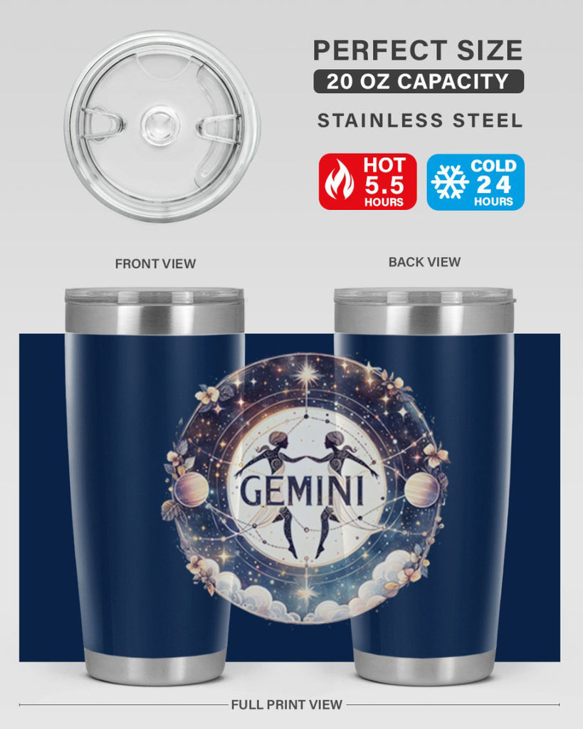 gemini 237#- zodiac- Tumbler