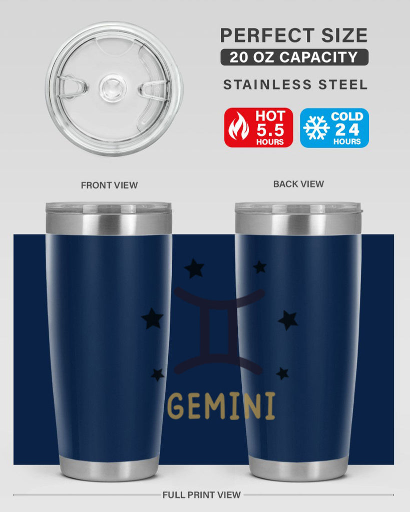 gemini 241#- zodiac- Tumbler