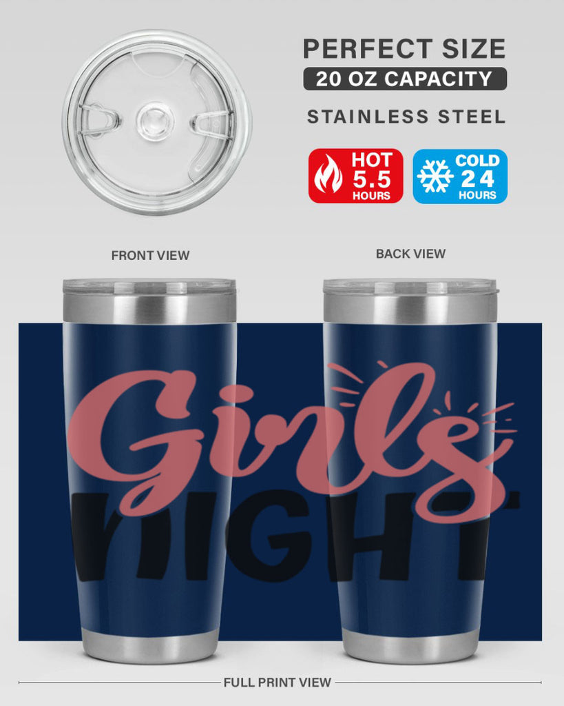 girls night Style 53#- Best Friend- Tumbler