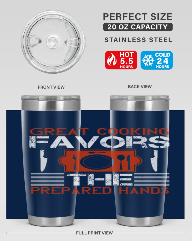 great cooking favors the prepared hands 37#- cooking- Tumbler