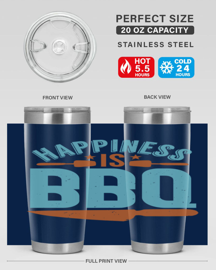 happiness is bbq 43#- bbq- Tumbler