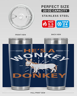 he’s a wonky donkey Style 4#- donkey- Tumbler