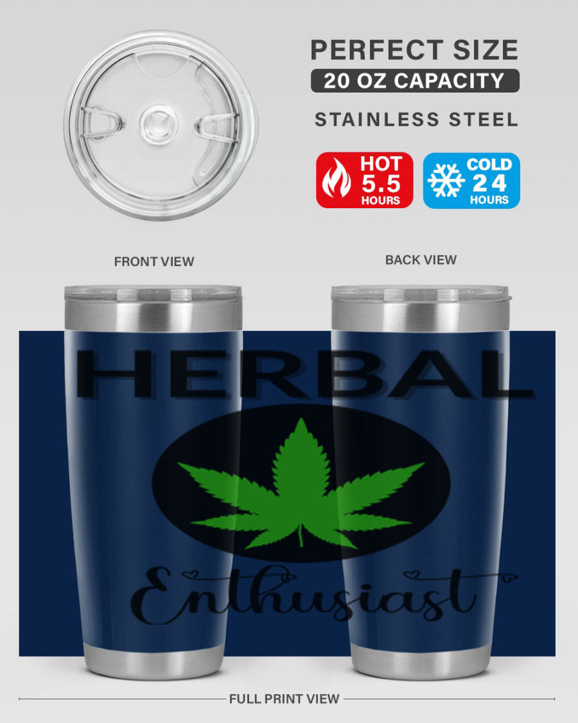 herbal enthusiast 109#- marijuana- Tumbler