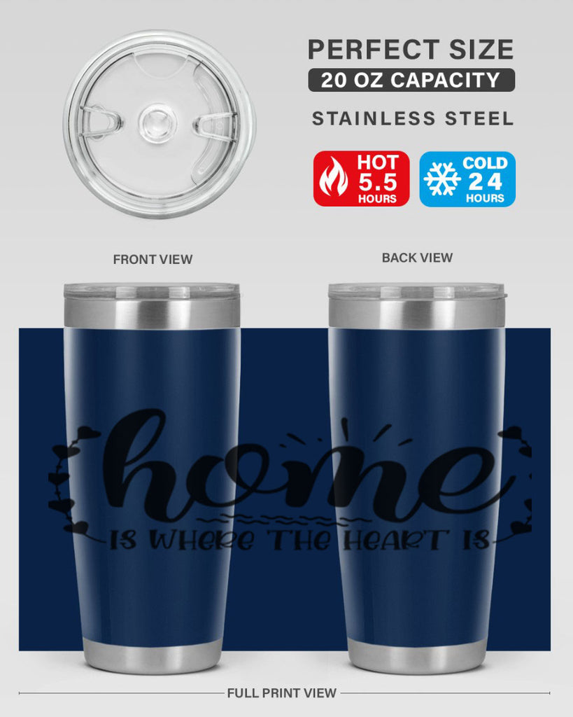 home is where the heart is 38#- home- Tumbler