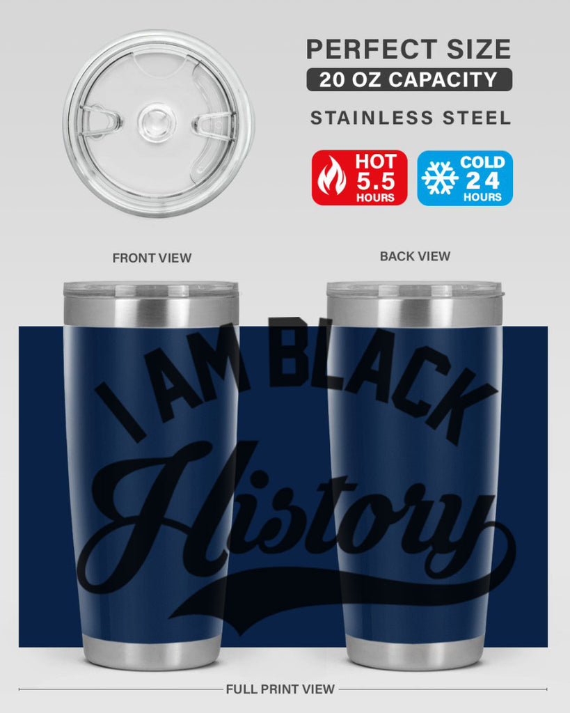 i am black  history 118#- black words phrases- Cotton Tank