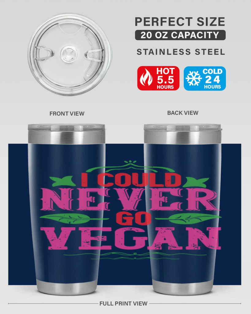 i could never go vegan 133#- vegan- Tumbler