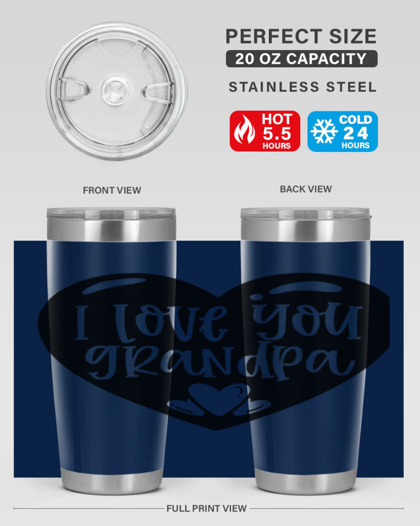 i love you grandpa 39#- fathers day- Tumbler