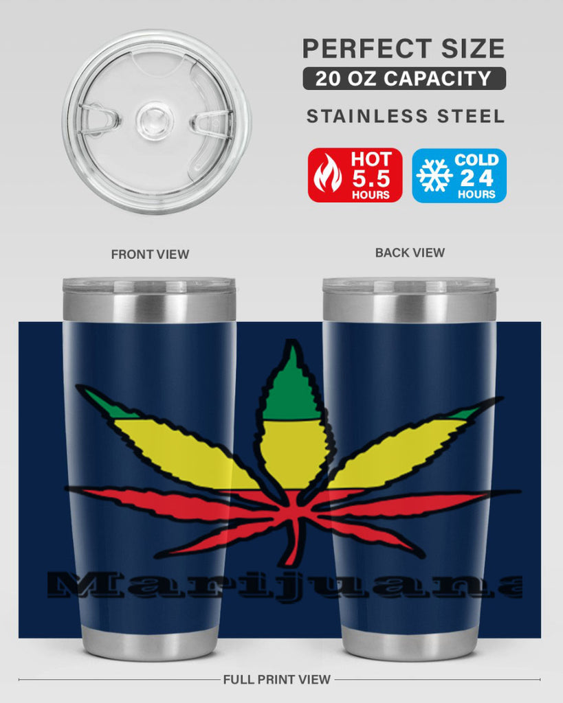 jamican cannabis 164#- marijuana- Tumbler