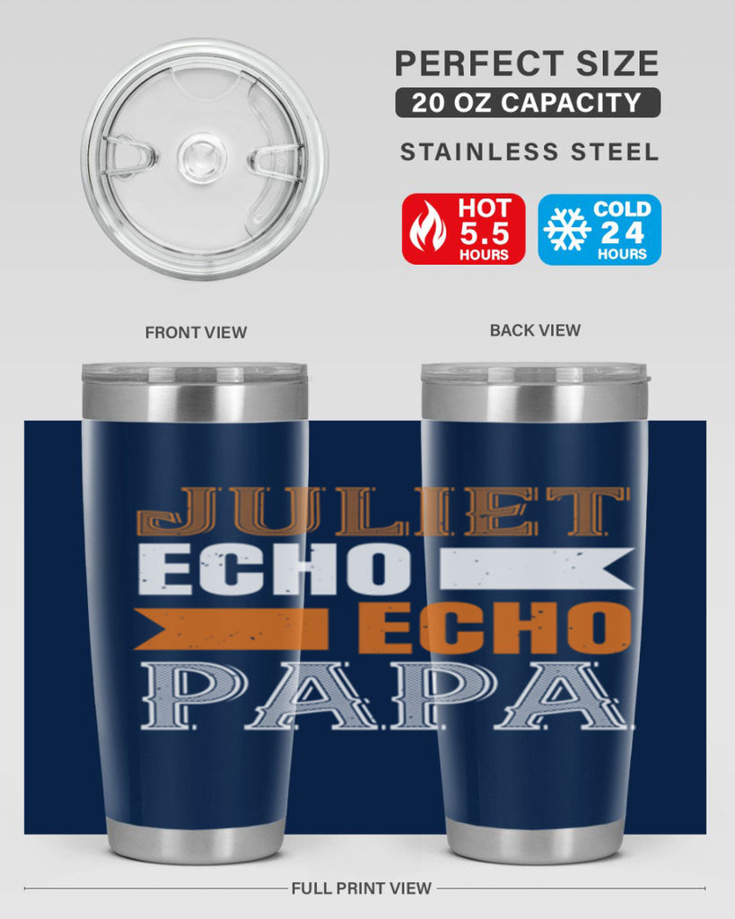 juliet echo echo papa 30#- grandpa - papa- Tumbler