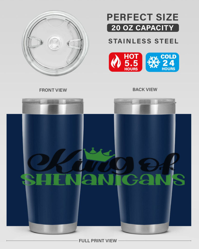 king Of Shenanigans Style 74#- St Patricks Day- Tumbler