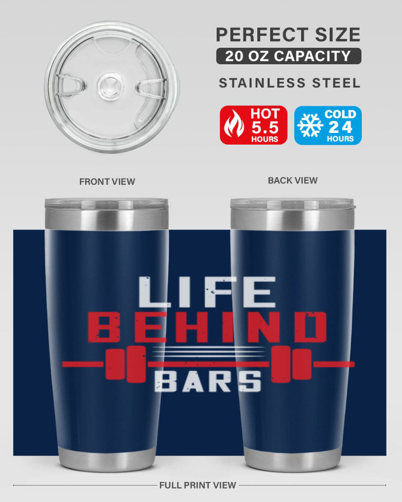 life behind bars 85#- gym- Tumbler