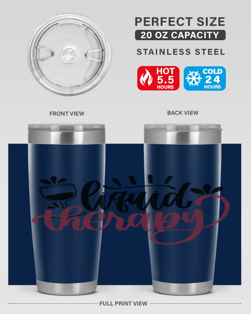 liquid therapy 44#- wine- Tumbler