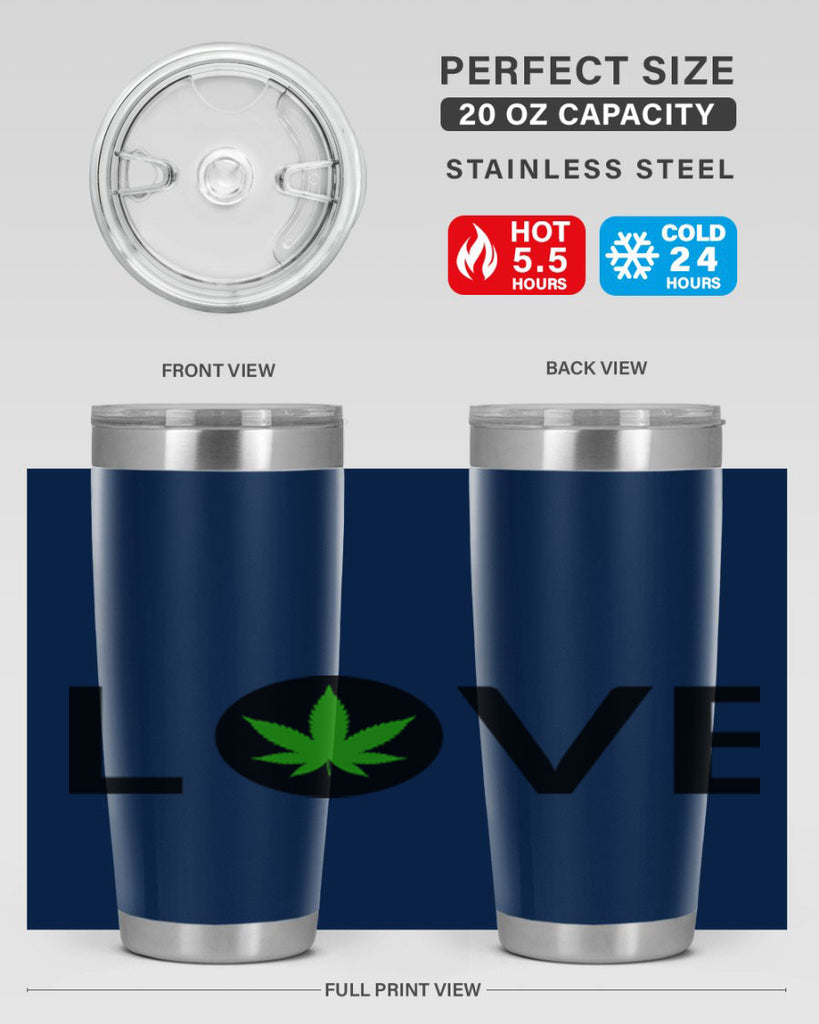 love cannabis 189#- marijuana- Tumbler