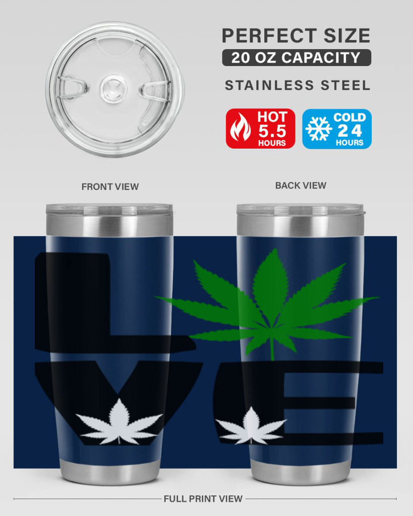 love cannabis 191#- marijuana- Tumbler