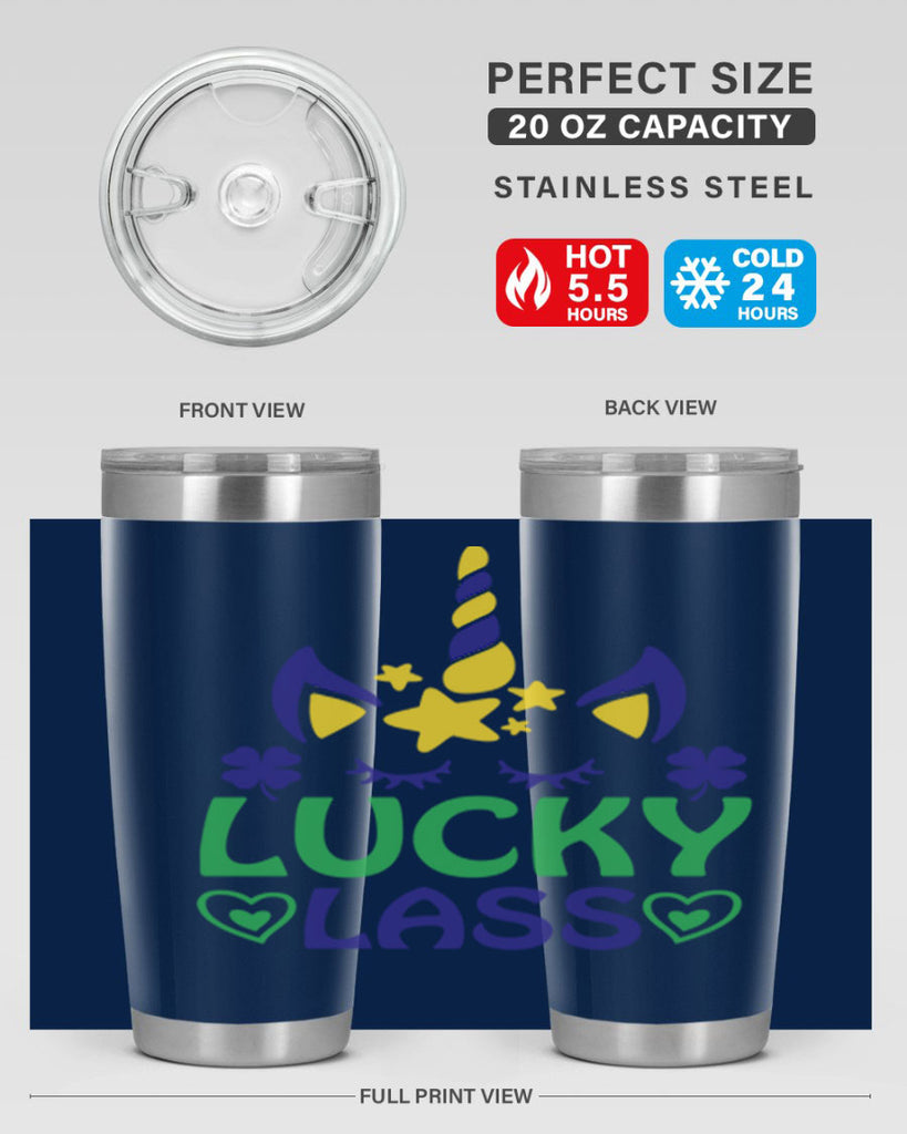 lucy lass 11#- mardi gras- Tumbler