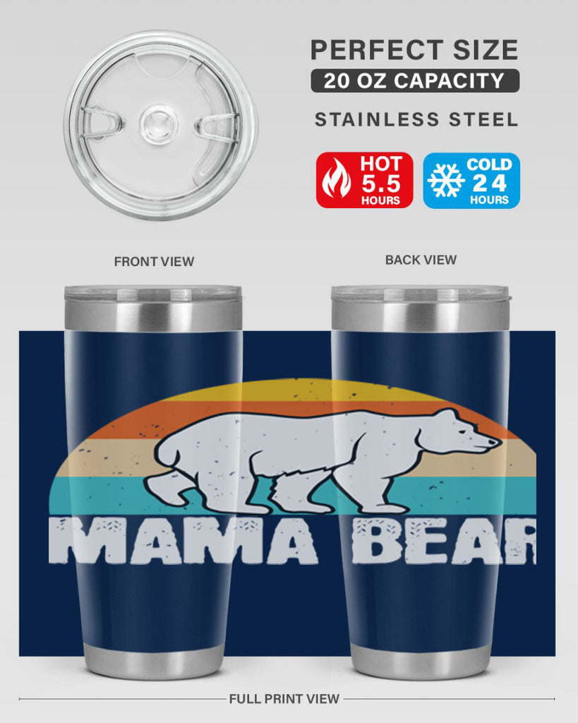 mama bear 24#- Bears- Tumbler