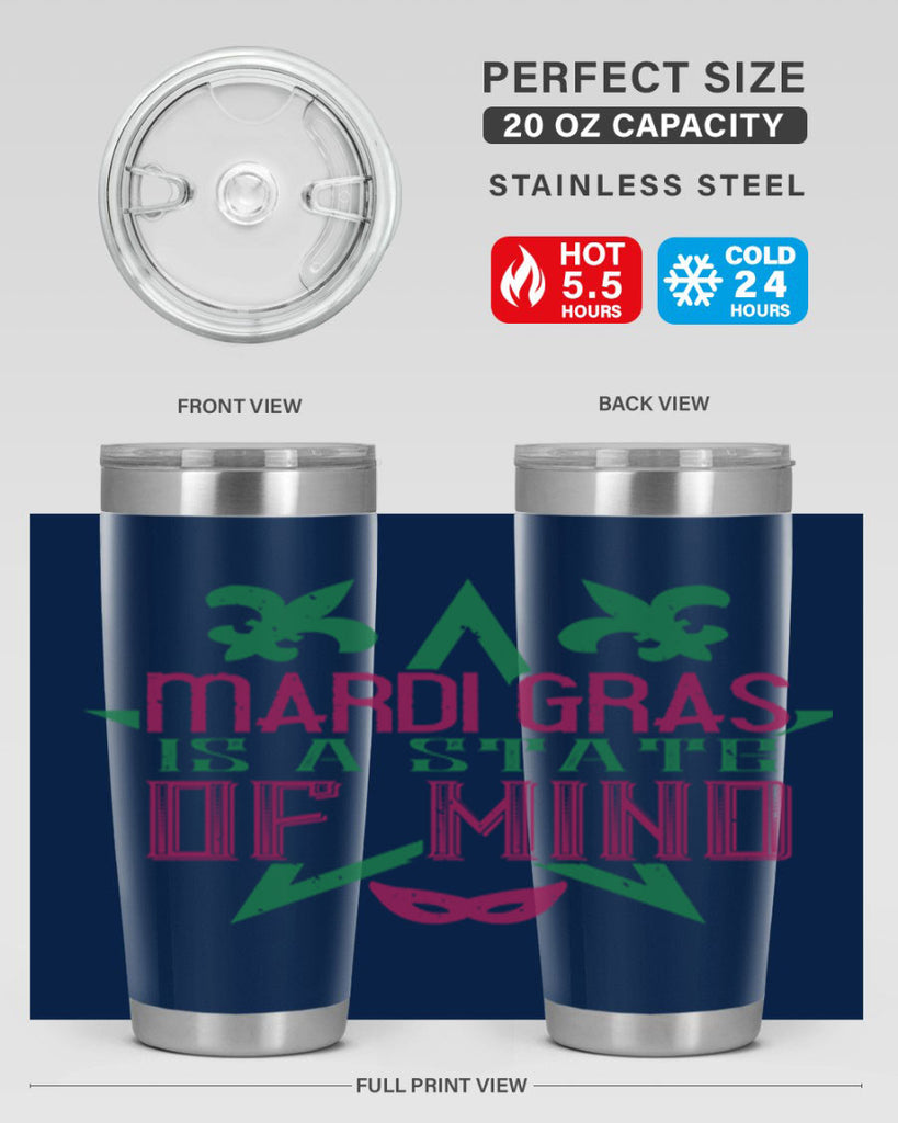 mardi gras is a state of mind 47#- mardi gras- Tumbler