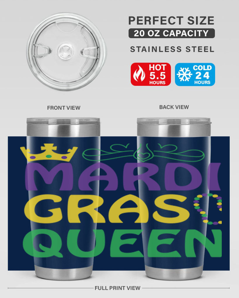 mardi gras queen 8#- mardi gras- Tumbler