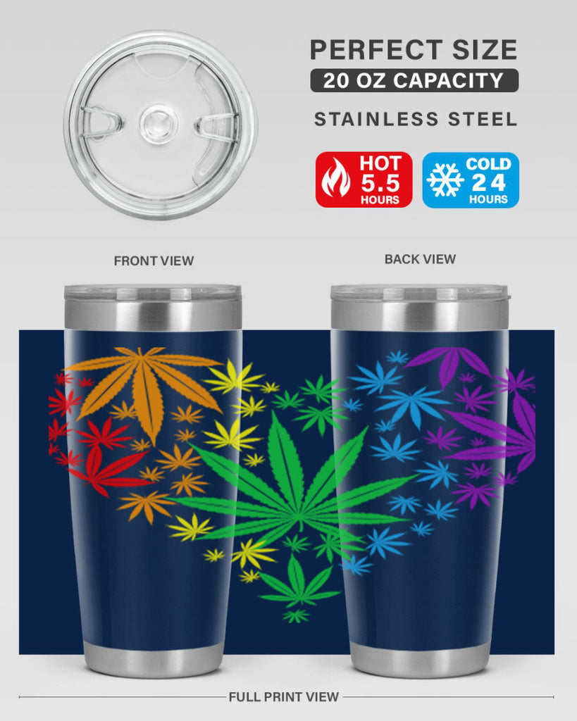 marijuana heart 200#- marijuana- Tumbler