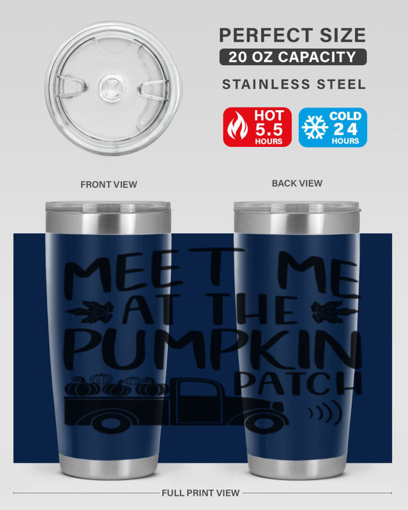 meet me at the pumpkin patch 423#- fall- Tumbler