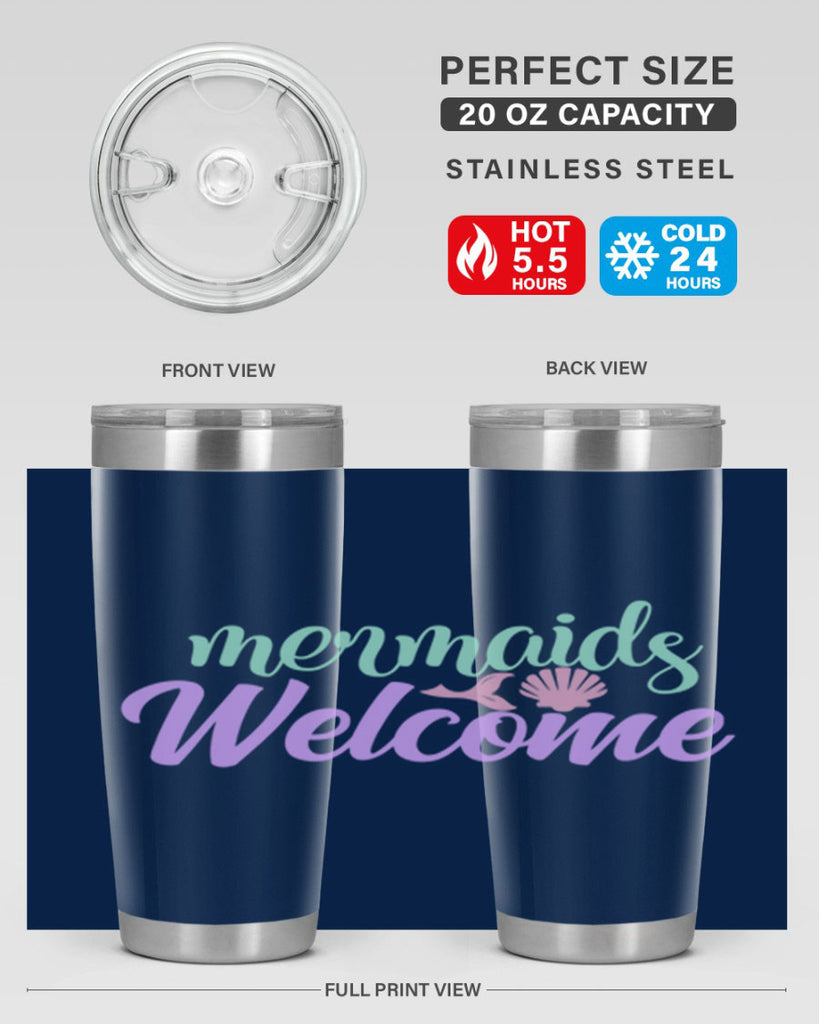 mermaids welcome 6#- mermaid- Tumbler