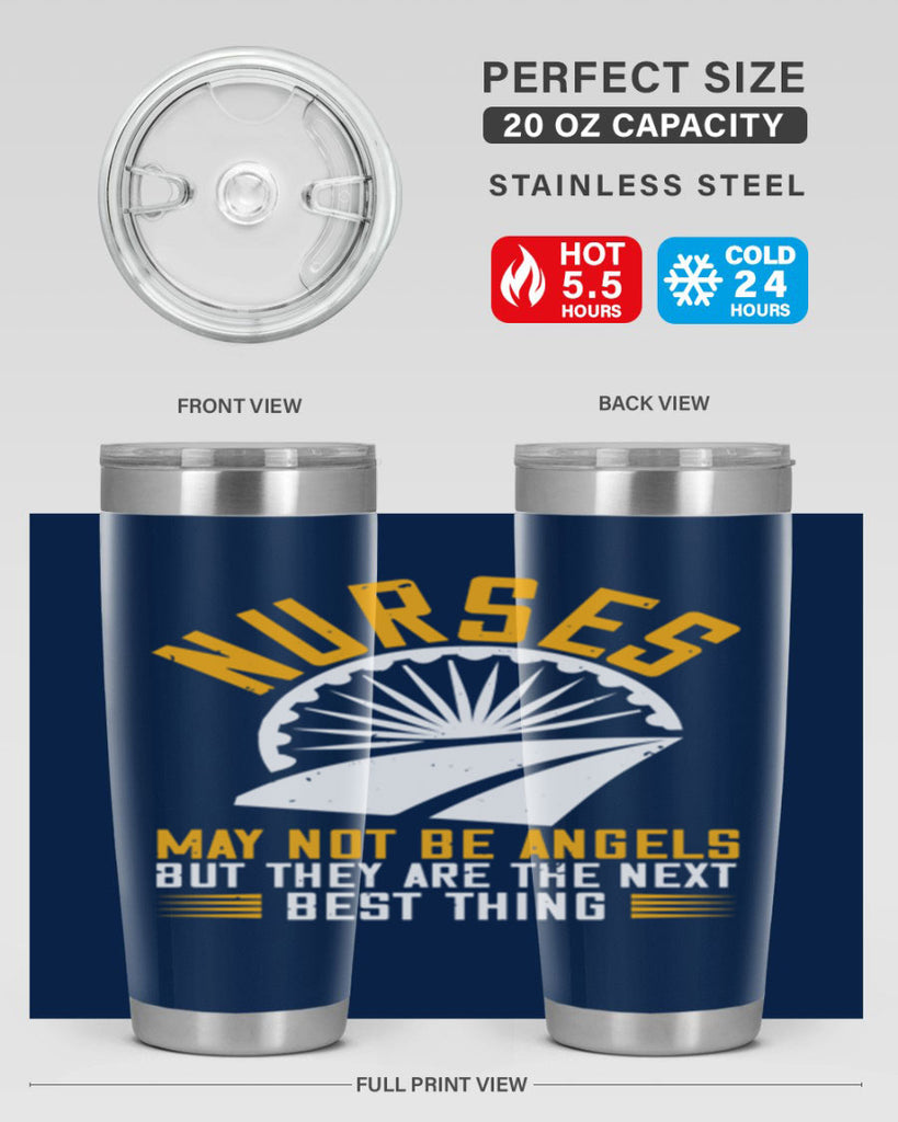 nurses may not be angels Style 265#- nurse- tumbler