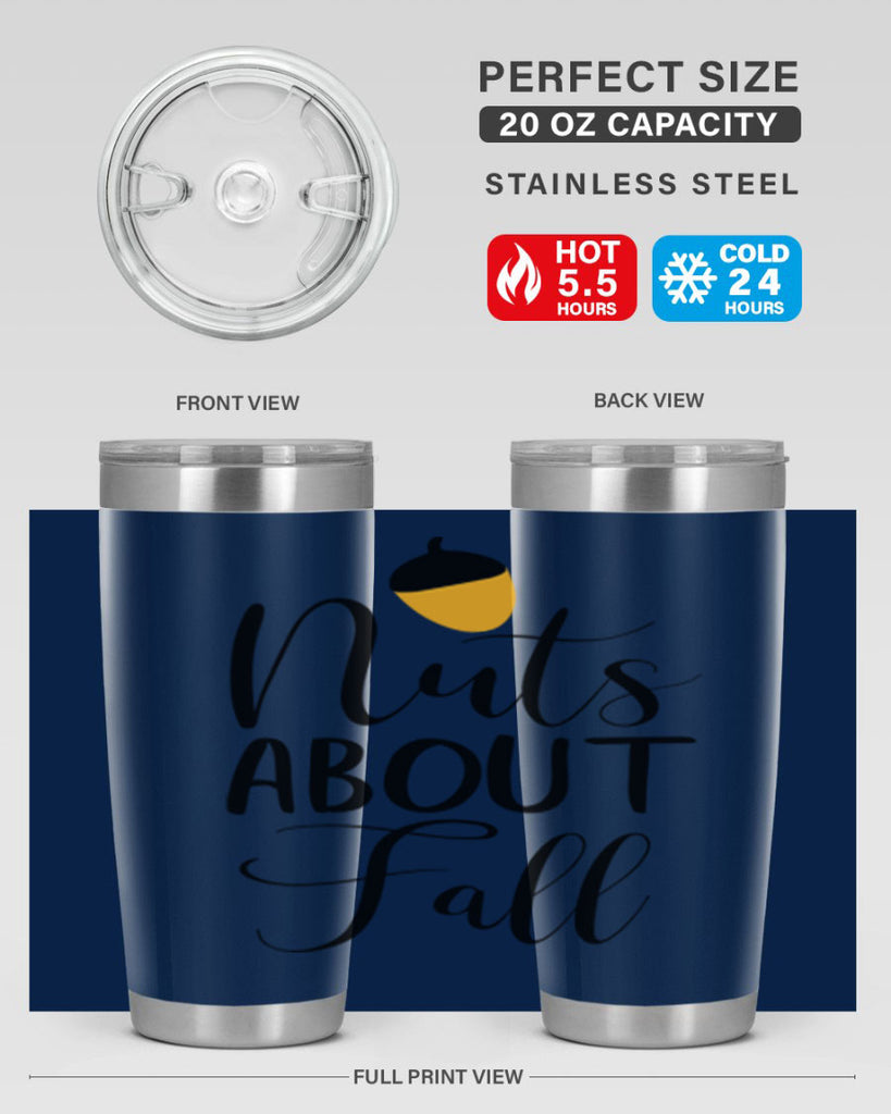 nuts about fall 445#- fall- Tumbler