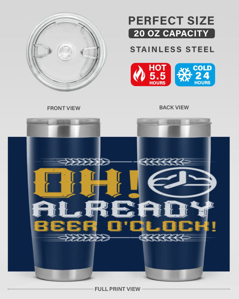 oh already beer oclock 54#- beer- Tumbler