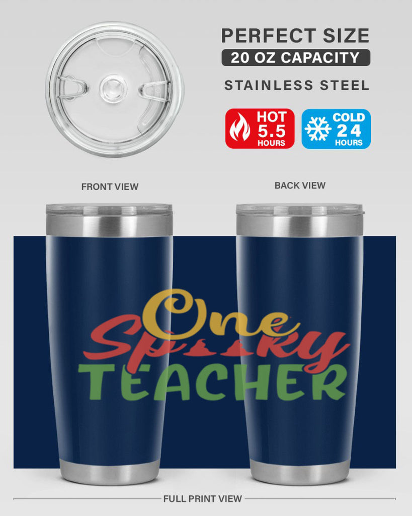 one spooky teacher Style 158#- teacher- tumbler