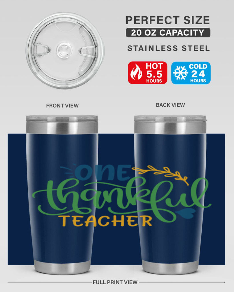 one thankful teacher Style 156#- teacher- tumbler