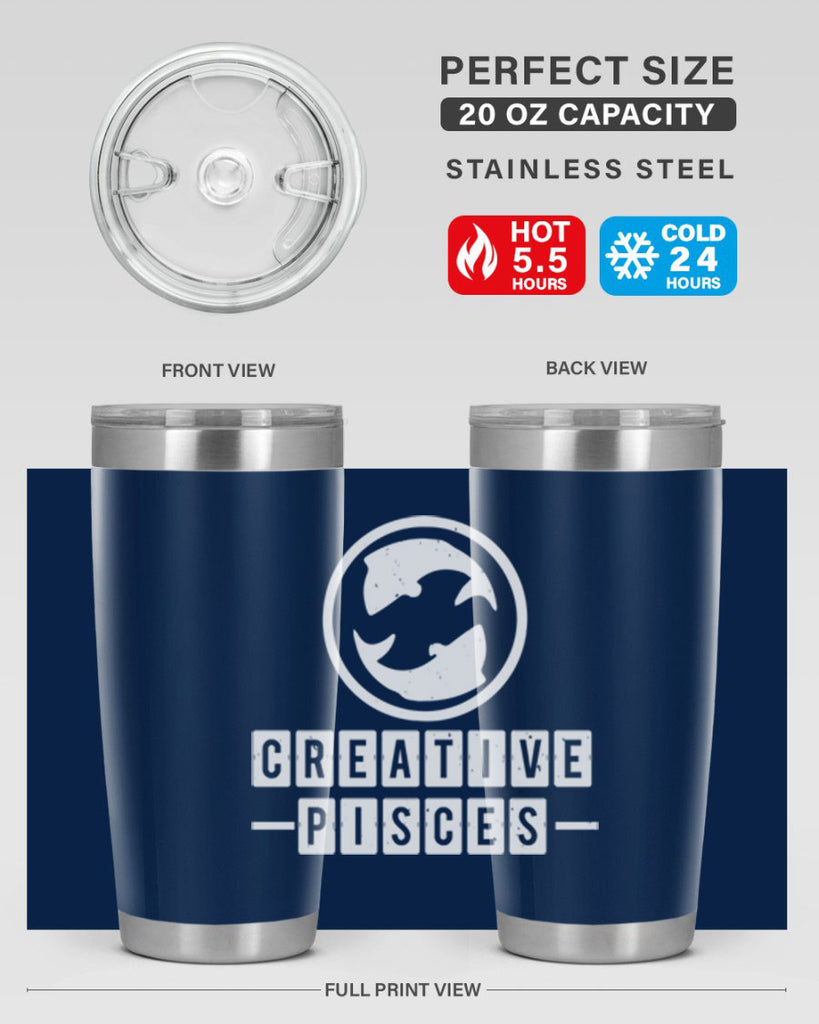 pisces 345#- zodiac- Tumbler