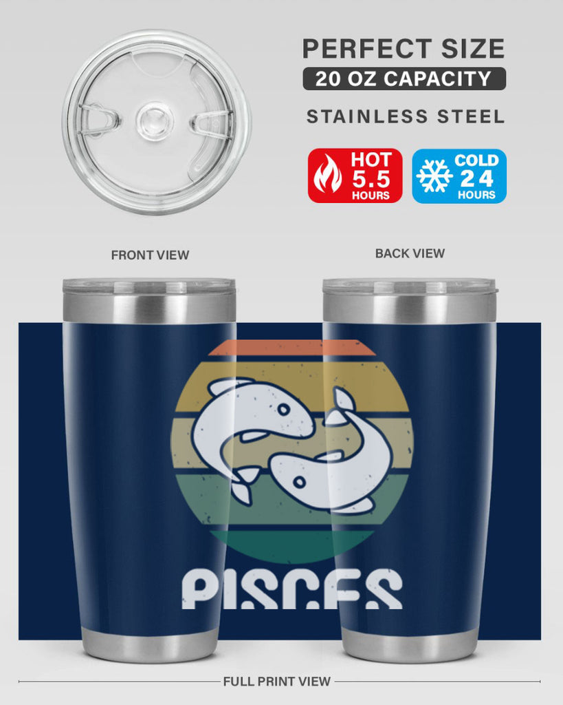 pisces 346#- zodiac- Tumbler