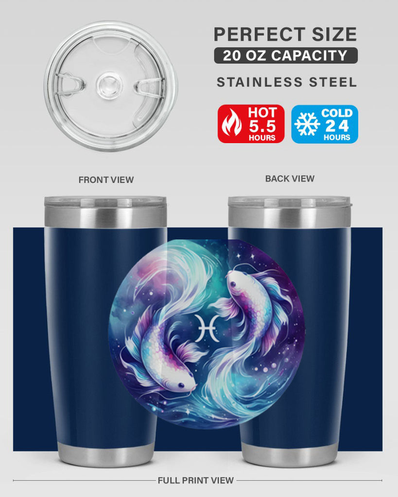 pisces 350#- zodiac- Tumbler