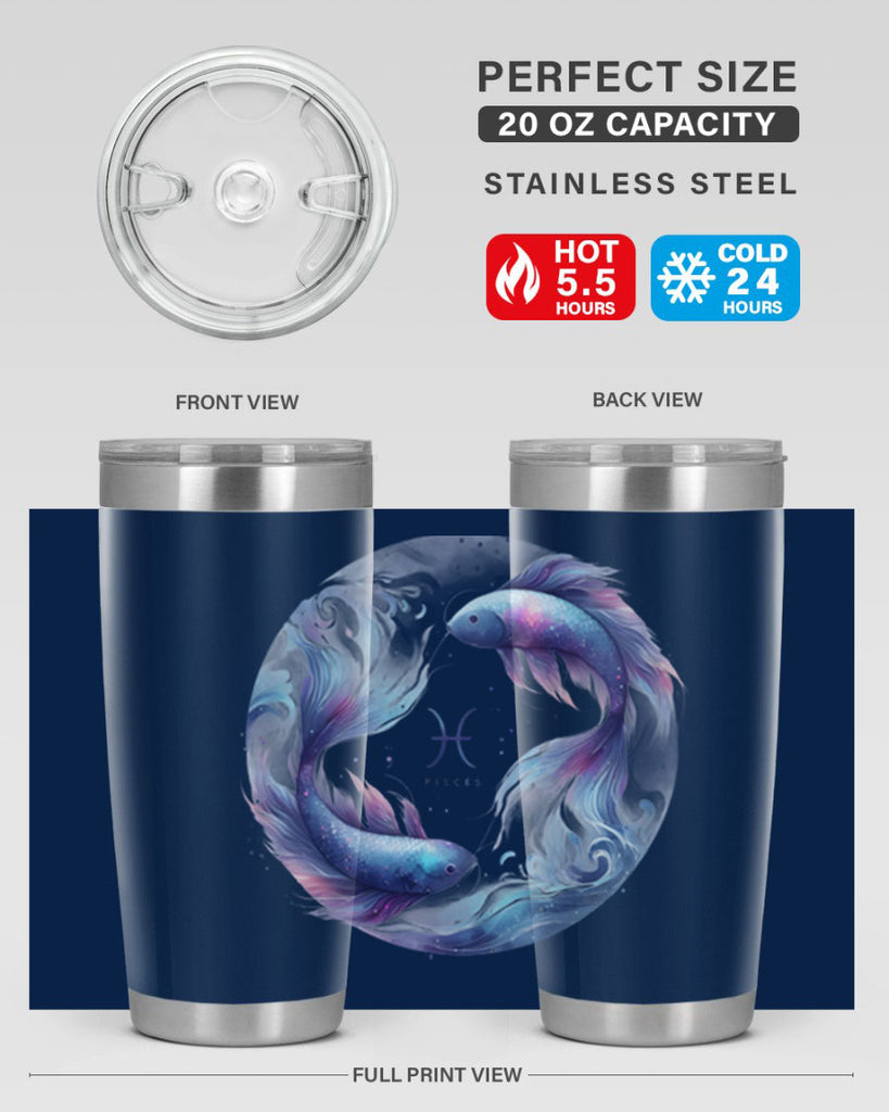 pisces 362#- zodiac- Tumbler