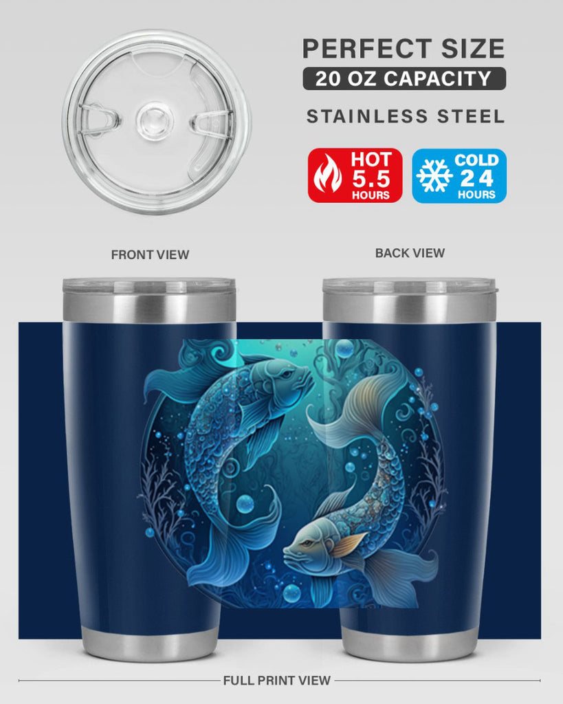 pisces 364#- zodiac- Tumbler