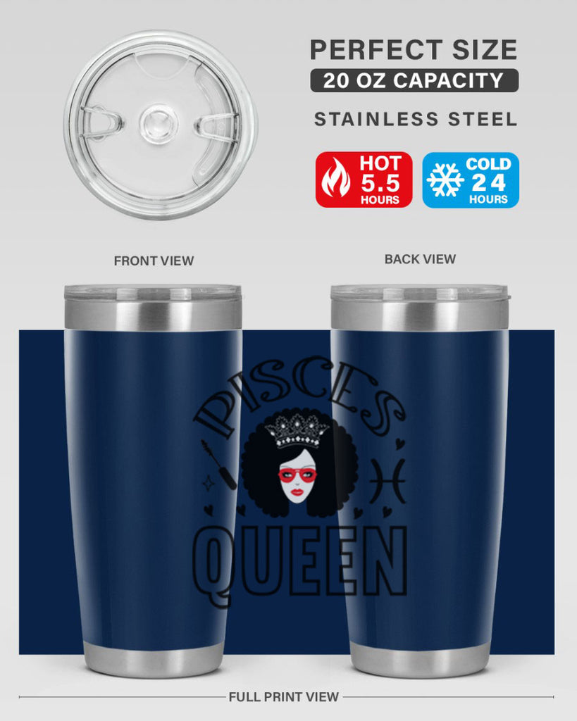 pisces queen 380#- zodiac- Tumbler